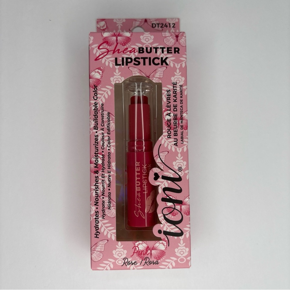Ioni Shea Butter Lipstick Rose Pink NIP Makeup Heart New